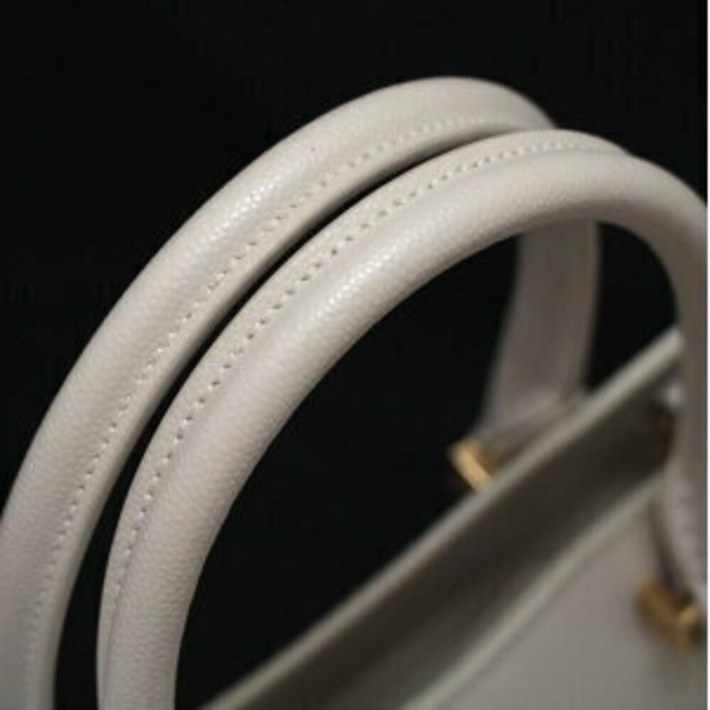 Saint Laurent Paris Uptown Handbag Ivory White Leather - Picture 3 of 6